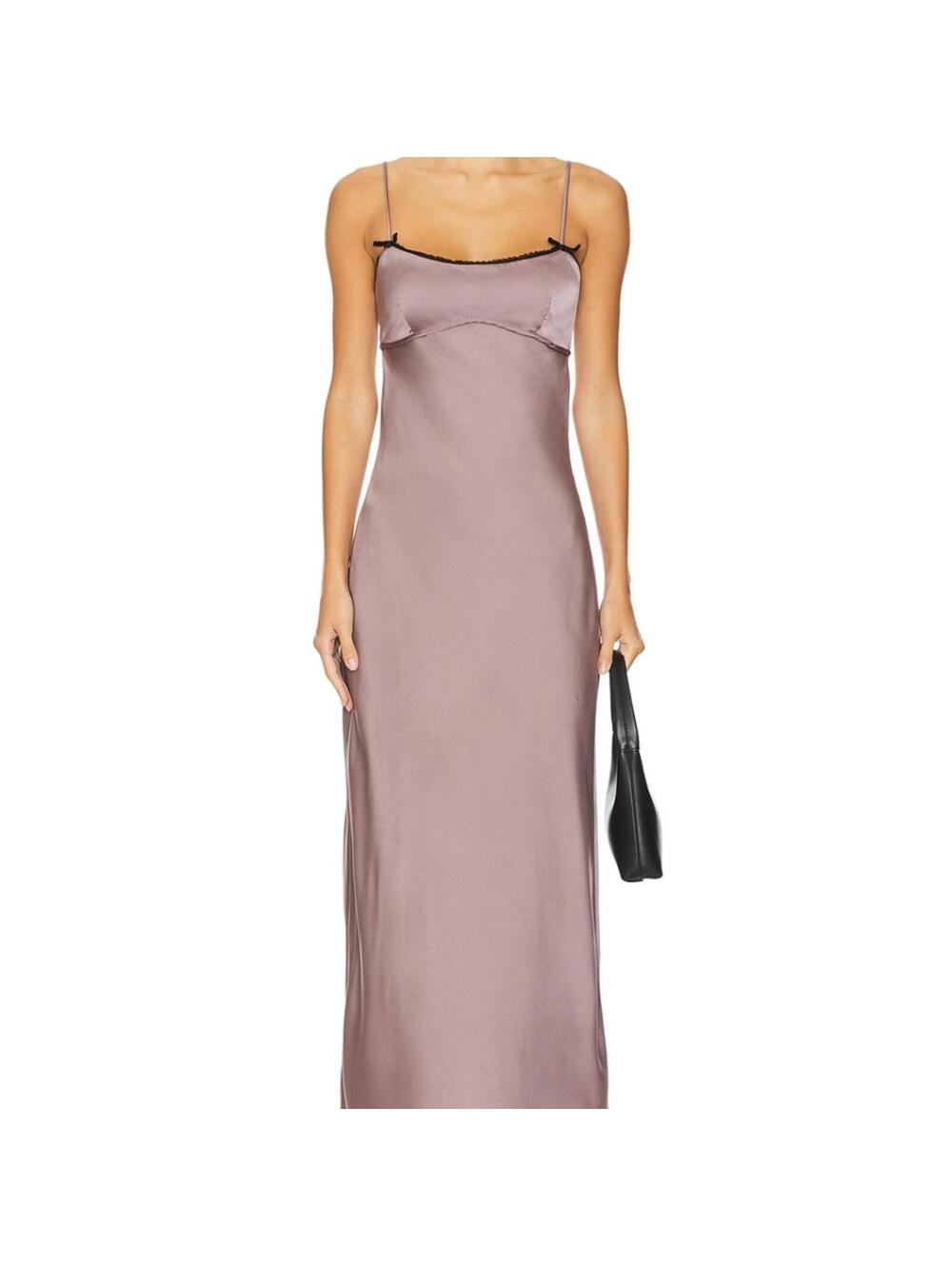 NIA Lee Dress in Taupe maxi dress